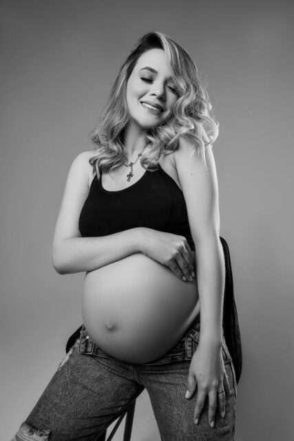 ensaio gestante em studio